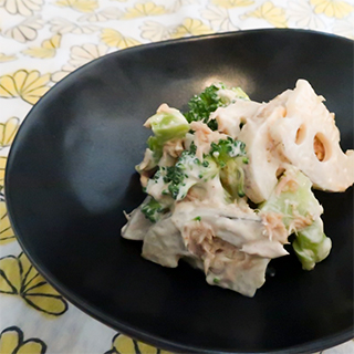 れんこんとブロッコリーのサラダ